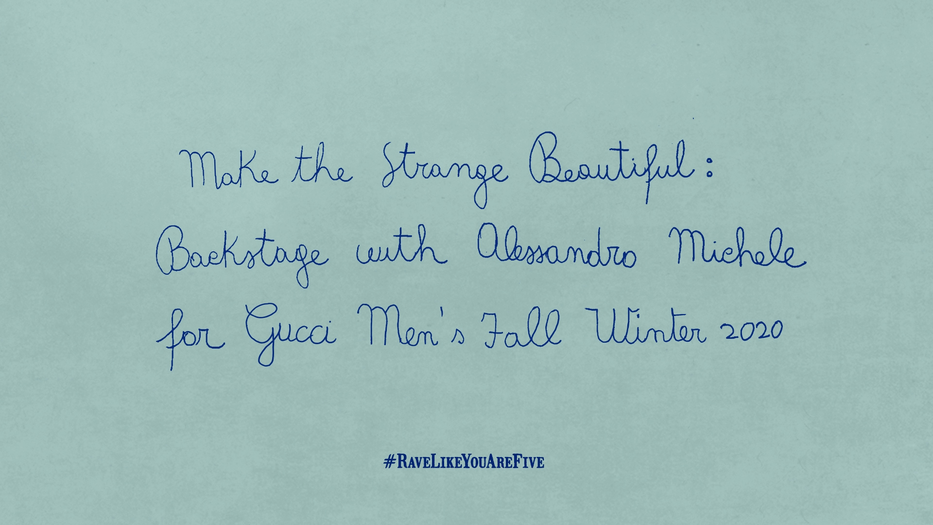 Anteprima: Gucci Project